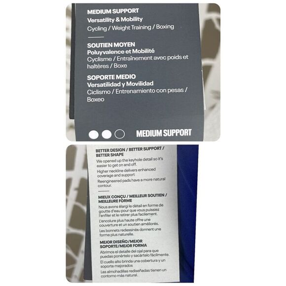 Under Armour Crossback Graphic Compression Sports Bra NEW L - Picture 8 of 8